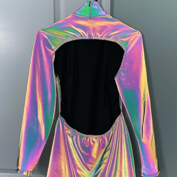 Holographic Bodycon Dress - Picture 3 of 6